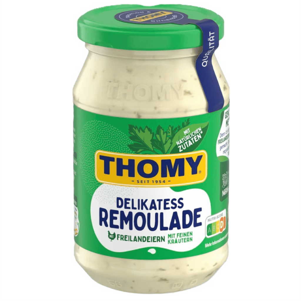 Thomy Gourmet Remoulade With Cucumbers – 200ml Jar, Made In Germany