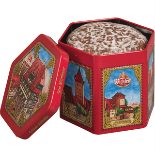 Wicklein Assorted Gingerbread with Oblaten in Red Tin