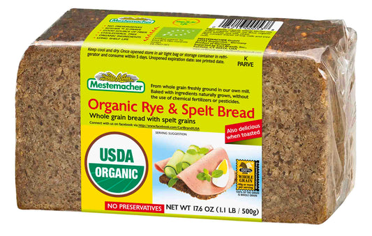 Mestemacher Organic Rye Spelt Bread