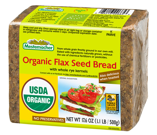 Mestemacher Organic Flax Seed Bread