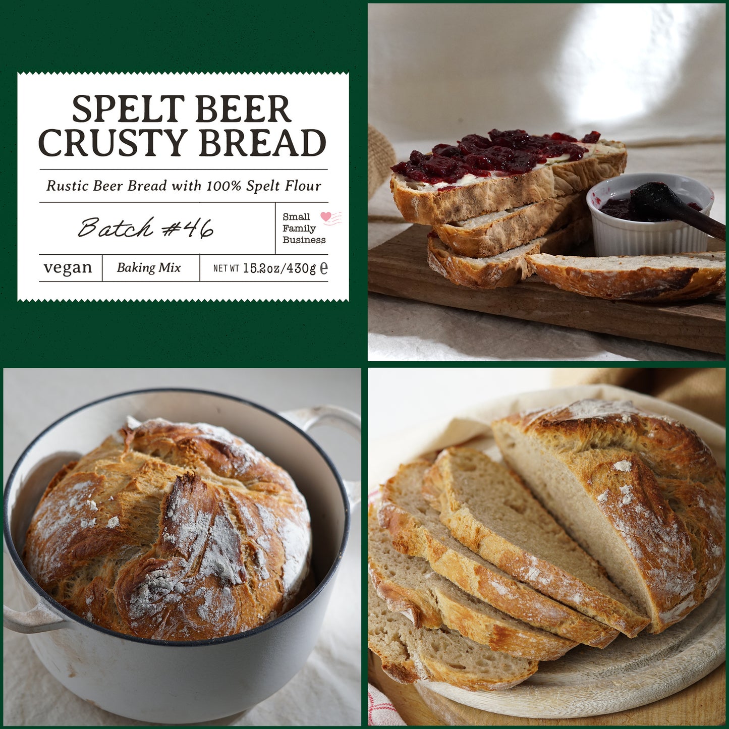 Spelt Beer Crusty Bread