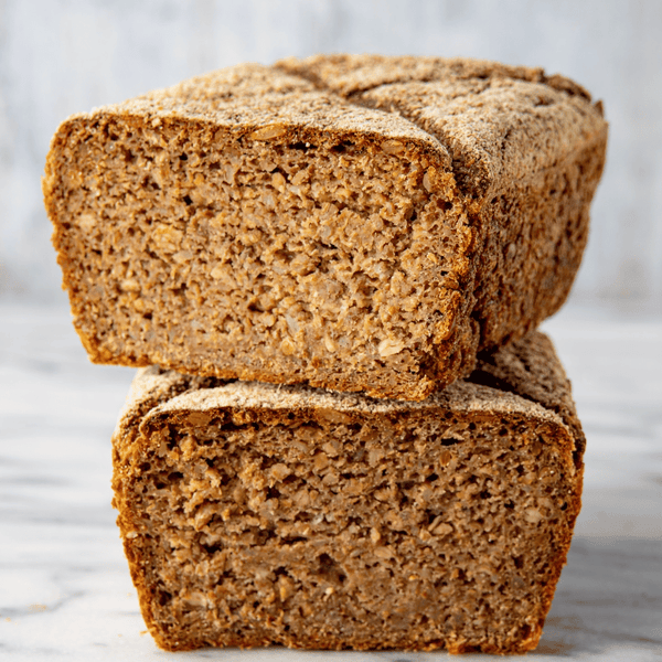 German Whole Grain Rye (Vollkornbrot) — freshly baked loaf