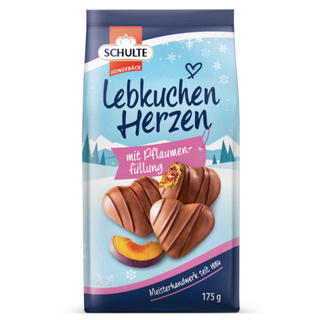 Schulte Gingerbread Hearts Filled w/ Plum