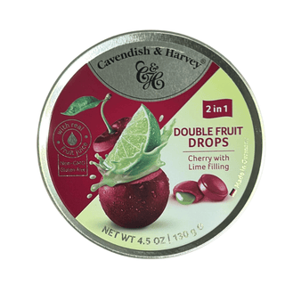 Cavendish & Harvey Fruit Tin - Duo Cherry Filled Lime