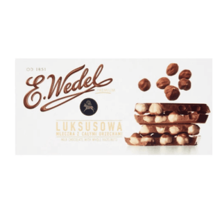 Wedel Luxury Mleczna czek.-cale orzechy Lask. (Milk Chocolate w/ Hazelnuts)