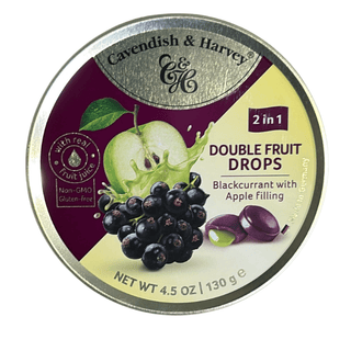 Cavendish & Harvey Fruit Tin - Duo Black Currant Filled Apple