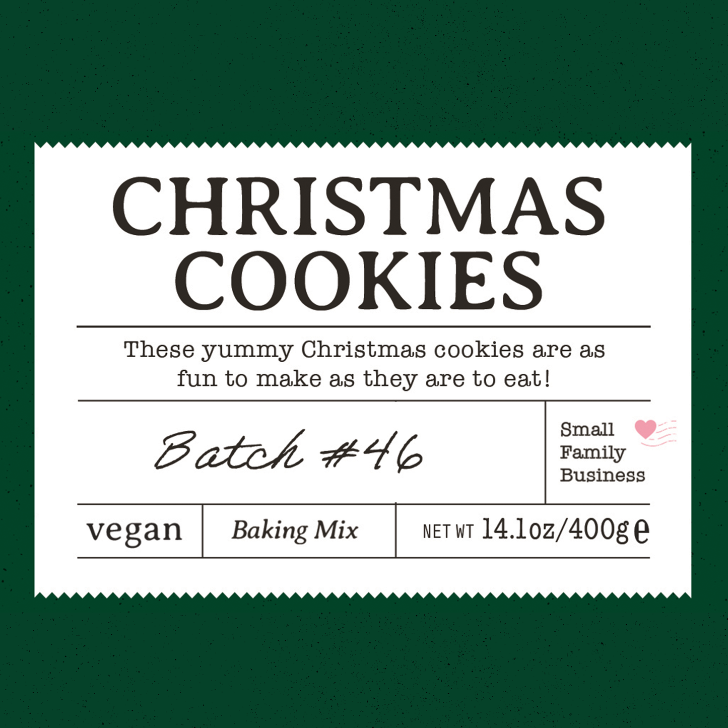 Christmas Cookies (Plätzchen) Baking Mix