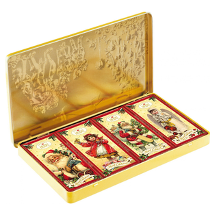 Heidel Milk Chocolate Gold Christmas Tin