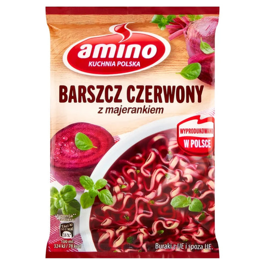 Amino Red Borscht Noodle Instant Soup with Marjoram