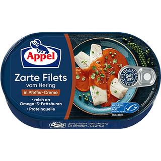 Appel Heringfilets In Pfeffer-Creme