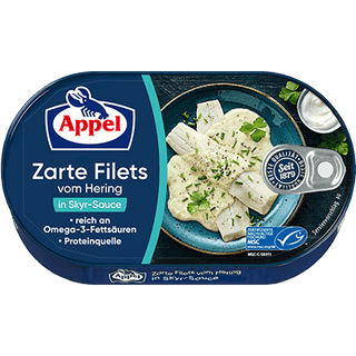Appel Heringfilets In Sykr-Sauce