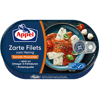 Appel Heringsfilet In Tomate-Mozzarella