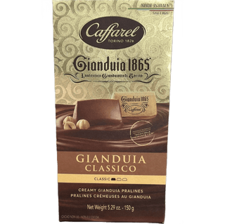 Caffarel Gianduia Classico Ballotin assorted chocolate box.