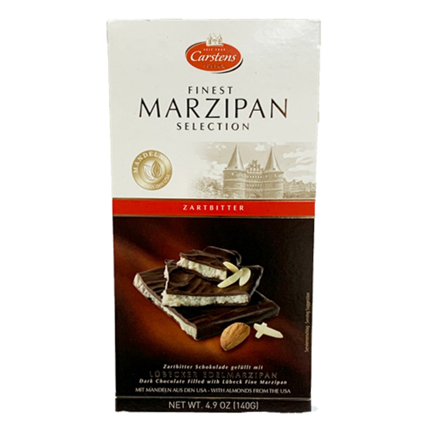 Carstens Dark Chocolate Marzipan Bar