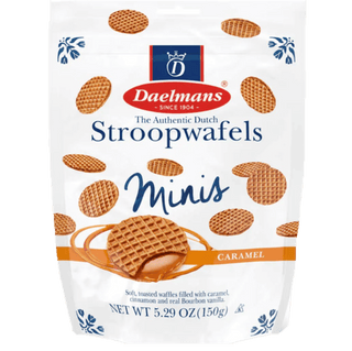 Daelmans Minis Caramel Stroopwafels Stand-Up Pouch Chocolate Candy