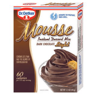 Dr. Oetker Dark Chocolate Mousse Light