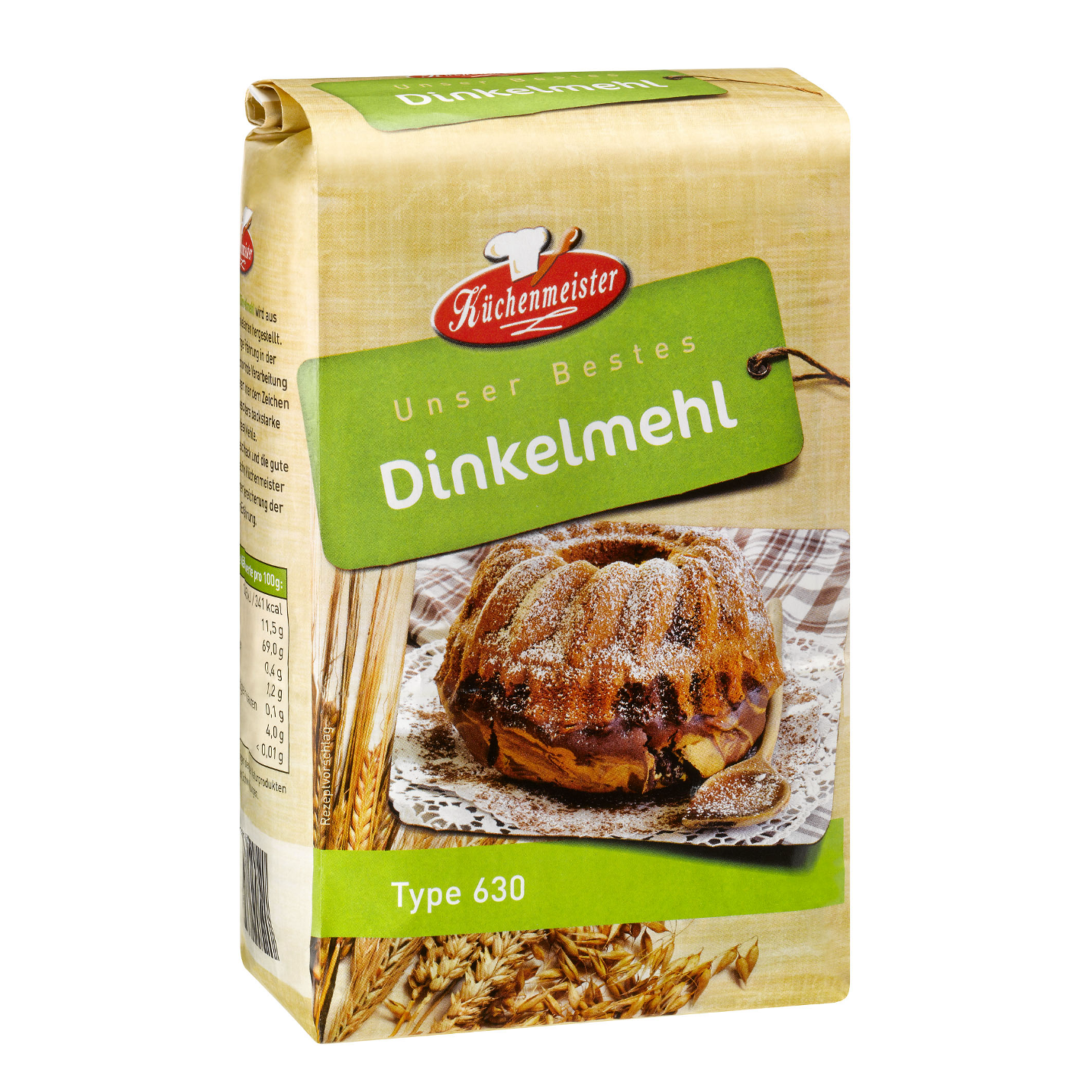 Küchenmeister Spelt Flour Type 630 (Dinkelmehl Type 630)