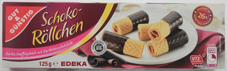 GG Wafer Rolls Dark Chocolate Schoko-Röllchen Zartbitter