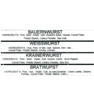 German Sausage Variety Pack Pack of 4