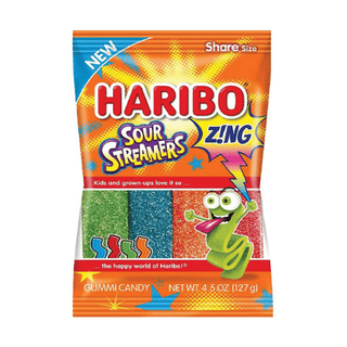 Haribo Sour Streamers 4.5 Oz