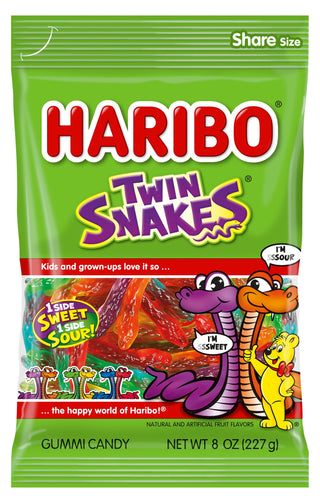 Haribo Twin Snakes Large 8oz