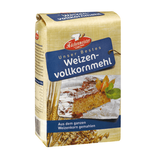Küchenmeister Wholemeal Wheat Flour Weizenvollkornmehl