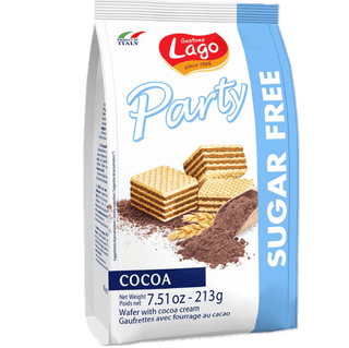 Lago Quadratini Party Sugar Free Chocolate wafer cubes.