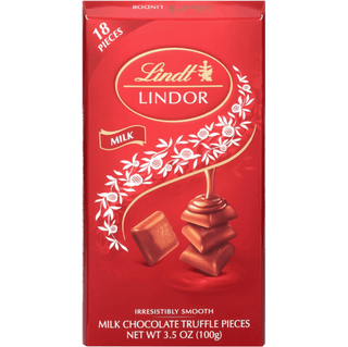 Lindt Lindor Milk Chocolate truffles.