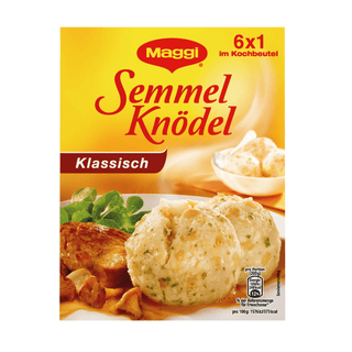 Maggi 6 Bread Dumplings Halb & Halb Boiling Bag