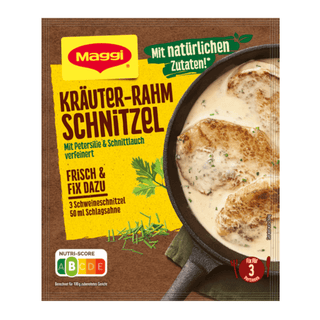 german maggi herb cream sauce for schnitzel