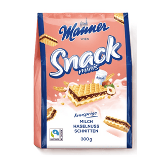 manner snack minis milk hazelnut