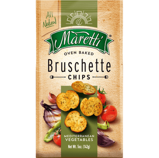 A bag of Maretti Mediterranean Vegetables flavored bruschette.
