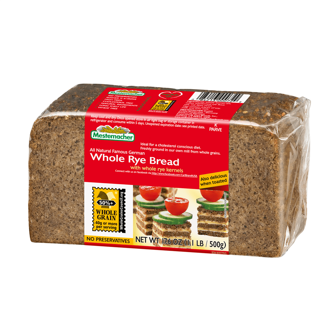 Mestemacher Whole Rye Bread