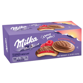 german milka dessert ith raspberry