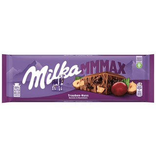 german milka mmmax raisin and hazelnuts