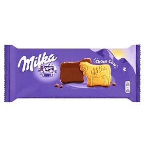 german choco cow cookies with milk chocolate from milka