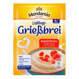 german semolina porridge from mondamin