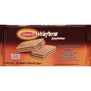 A pack of classic Osem Chocolate cream-filled wafers.