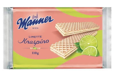 Manner Knuspino Limette Wafer 110g