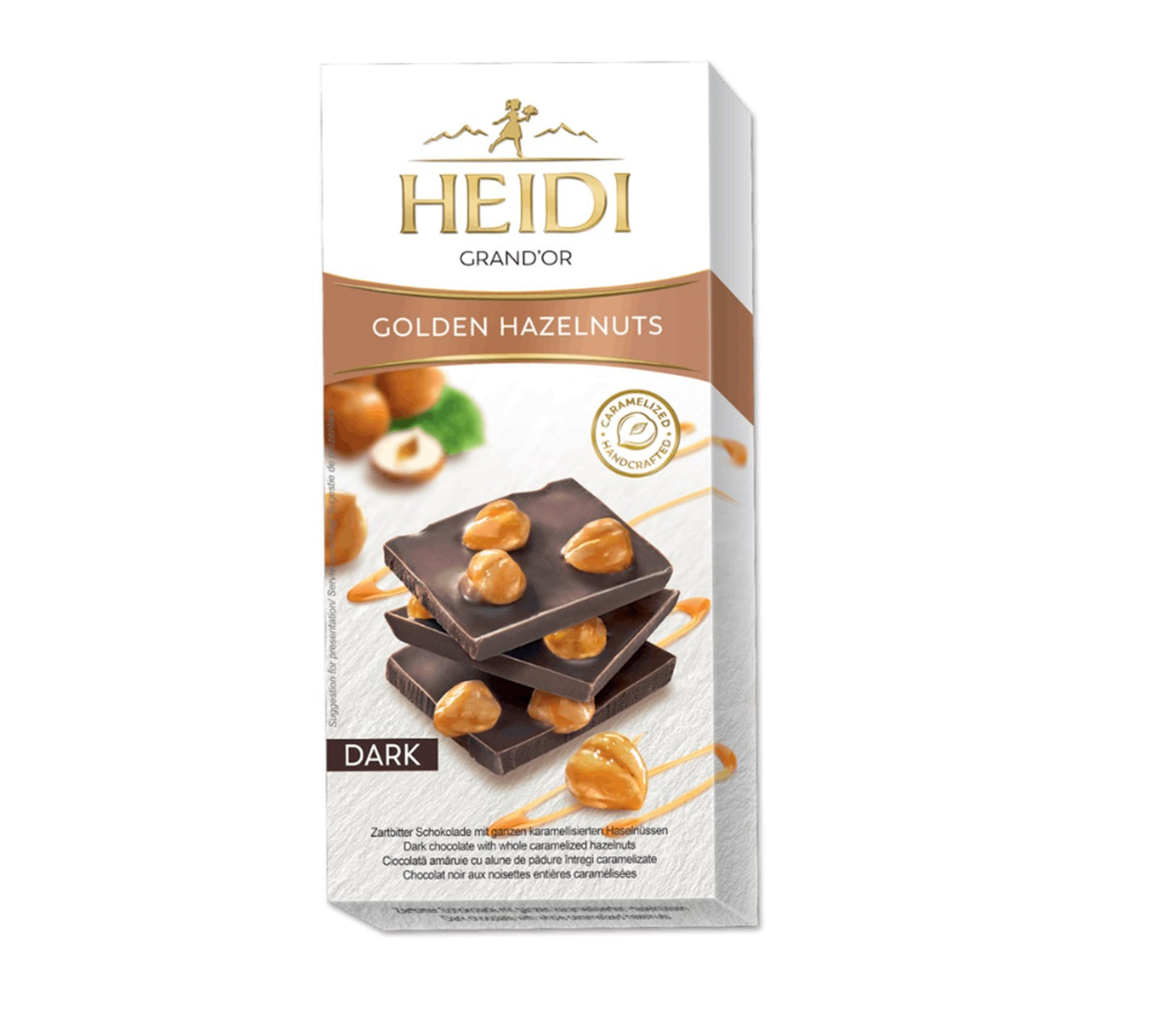 Heidi Grand'Or Golden Hazelnuts Dark (100g)