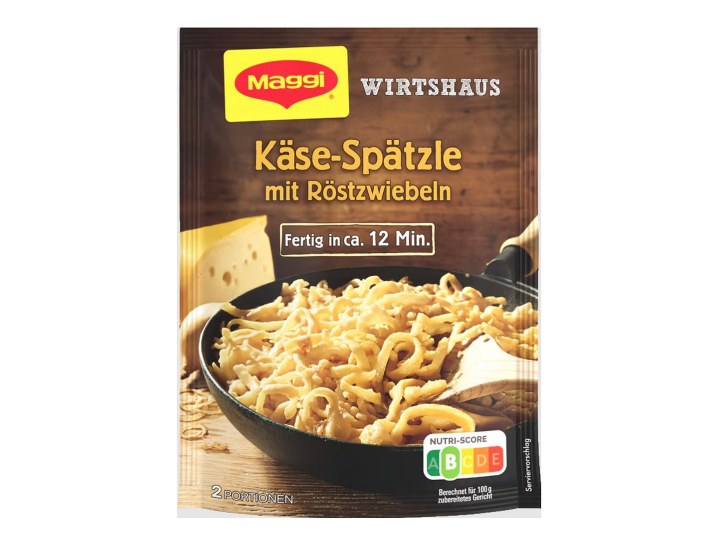 Maggi Wirtshaus Käsespätzle mit Röstzwiebeln