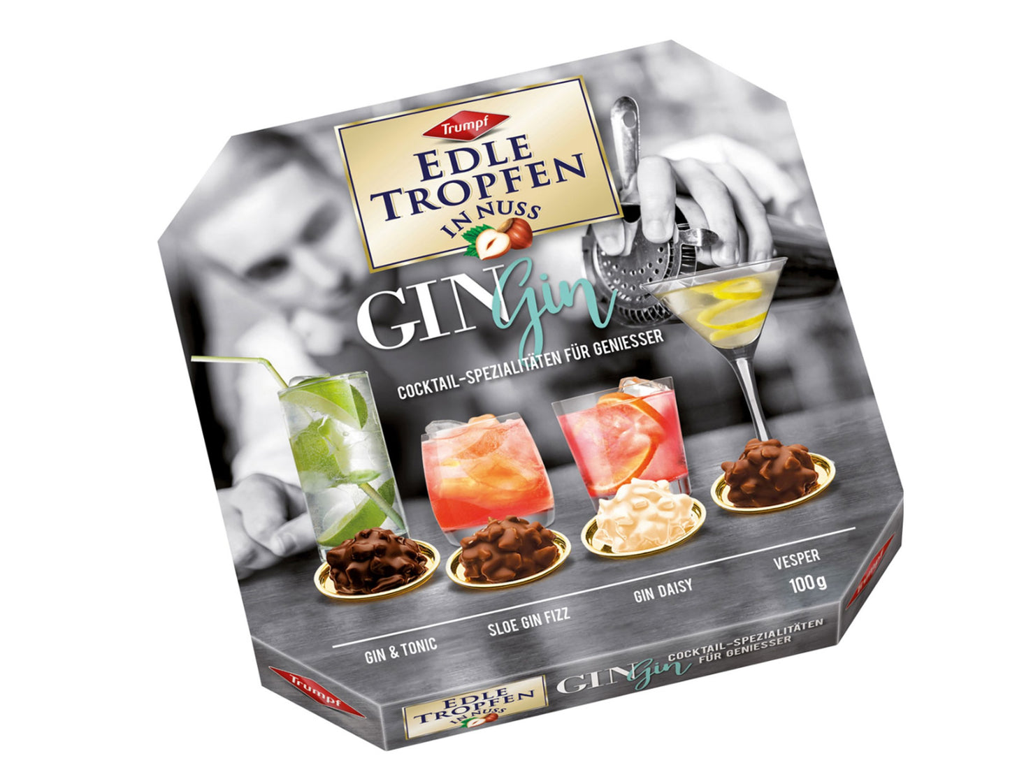 Trumpf Edle Tropfen in Nuss Gin 100g