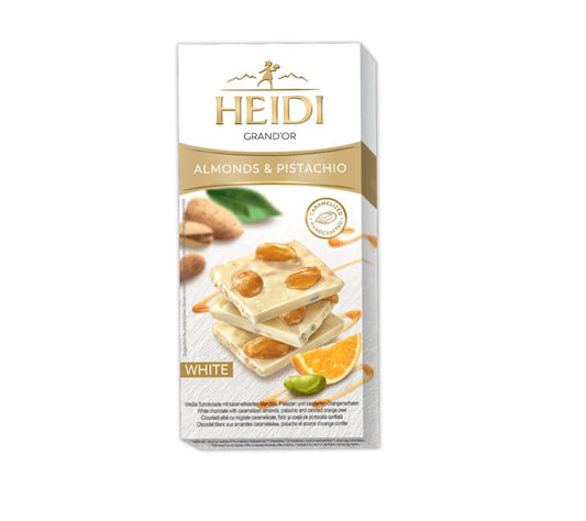 Heidi Grand'Or Golden Almond White & Pistachios (100g)