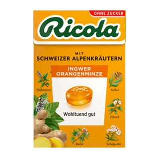Ricola Box Ginger-Orange-Mint Sugar free