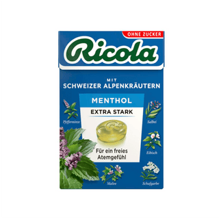 Ricola Box Menthol Extra Strong Sugar free