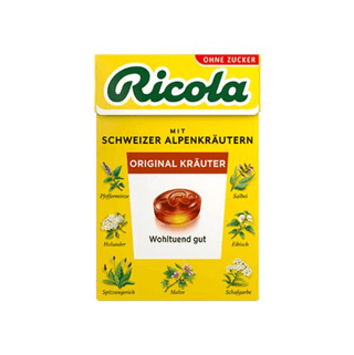 Ricola Box Original Herbs Cough Drops Sugar free
