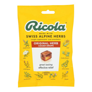 Ricola Original Herb Cough Drops 21 Wrapped Drops