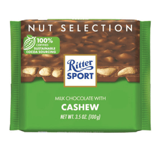 german milk with cashew chocolate from ritter sport