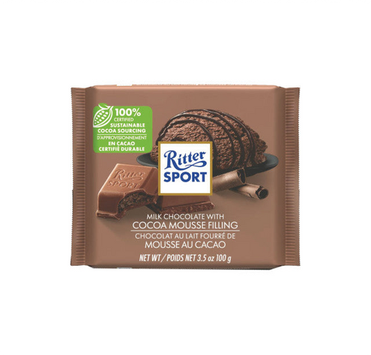 German chocolate with cocoa mousse from Ritter Sport