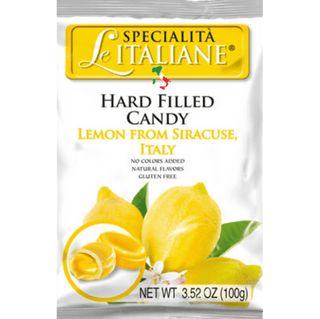 Specialità Le Italiane hard candies with a zesty lemon filling.